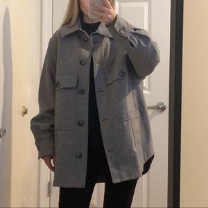 NEW H&M wool blend shirt jacket shaket